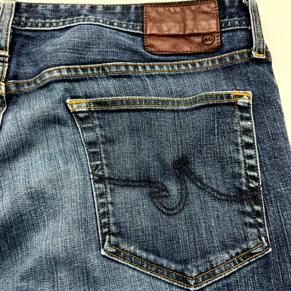 ADRIANO GOLDSCHMIED Men's 40x32 Graduate Tailored Leg Dark Wash‎ Blue Jeans AG - Picture 3 of 11